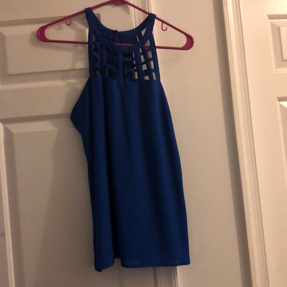 Venus top. Royal blue